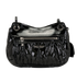 Matelasse Hobo, &pound;175, Handbags, Black, Patent Leather, Back view